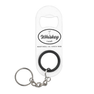 Whiskey Lane Retro Logo Bottle Opener Keychain Bottle Opener