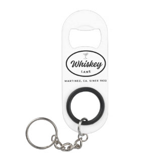 Whiskey Lane Retro Logo Bottle Opener Keychain Bottle Opener