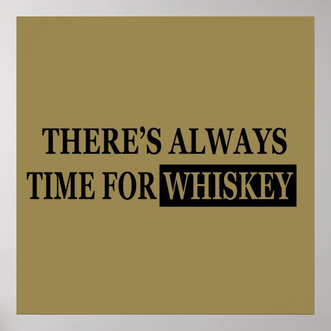 whiskey lover funny quotes poster (Front)