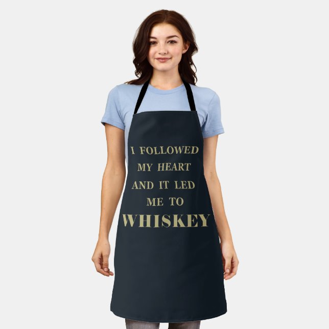Whiskey quotes funny alcohol sayings gifts apron (Worn)