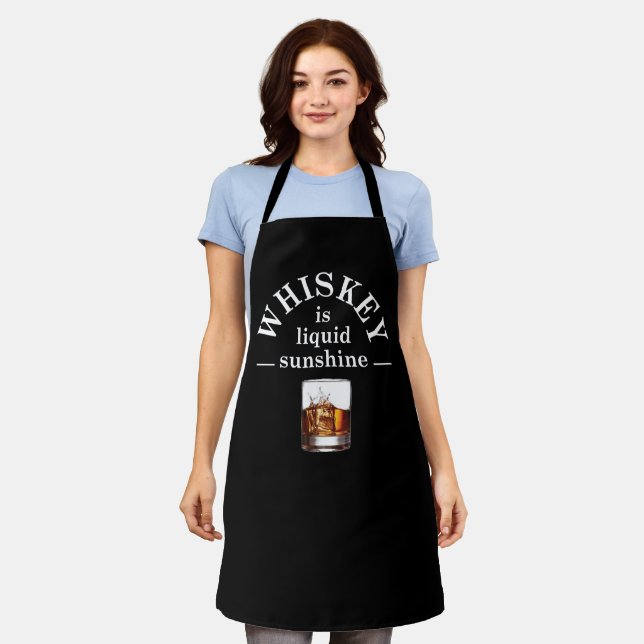 Whiskey quotes funny alcohol sayings gifts apron (Worn)