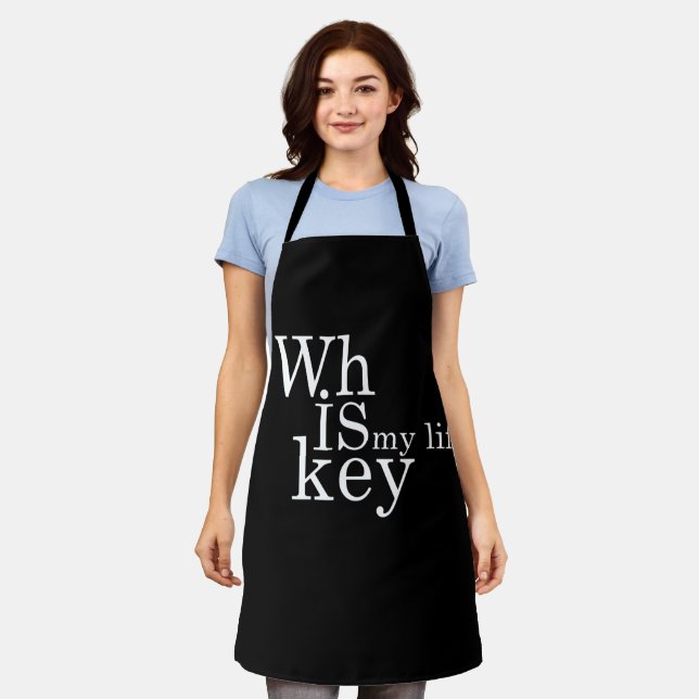 Whiskey quotes funny alcohol sayings gifts apron (Worn)