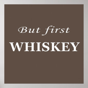 whiskey quotes poster