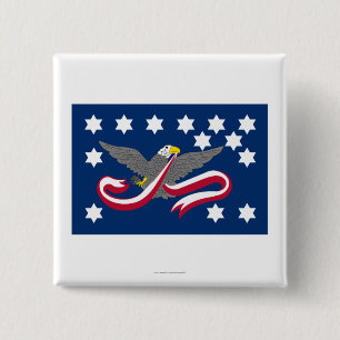 Whiskey Rebellion Flag 2 Inch Square Button
