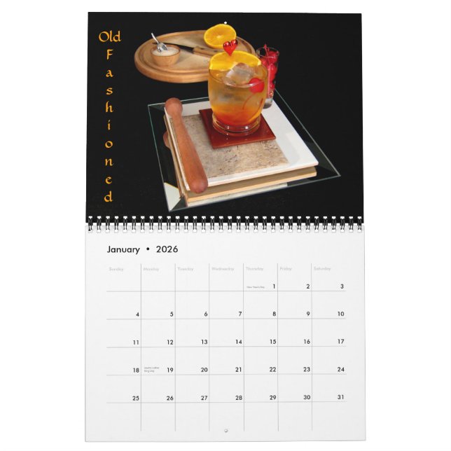 Whiskey Row  -  Whiskey Drinks Calendar (Jan 2026)