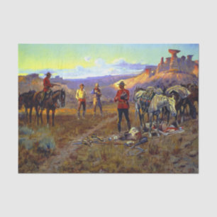 “Whiskey Smugglers” by Charles M Russell Tissue Paper