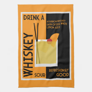Whiskey Sour Cocktail   Napkin
