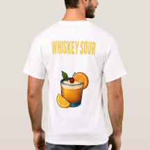 Whiskey Sour T-shirt - Classic Bourbon cocktail