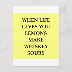 whiskey sours postcard