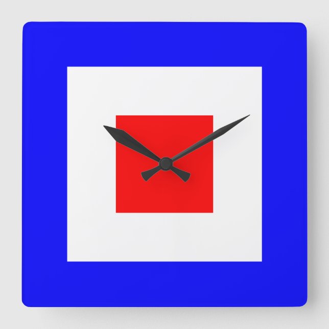 WHISKEY SQUARE WALL CLOCK (Front)