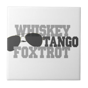 Whiskey Tango Foxtrot - Aviation Glasses Tile