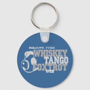 Whiskey Tango Foxtrot - Aviation Humour Keychain