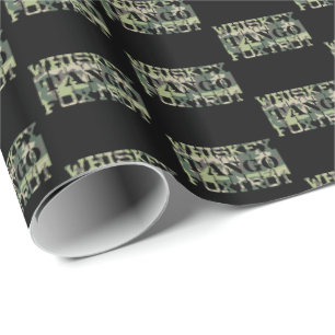 Whiskey Tango Foxtrot WTF Green Camouflage Wrapping Paper