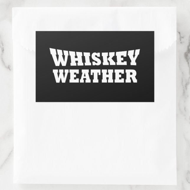 whiskey weather sticker (Bag)