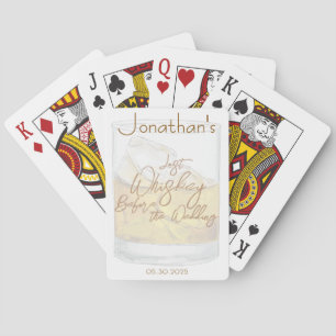 Whiskey Wedding Bachelor Party Playing Cards
