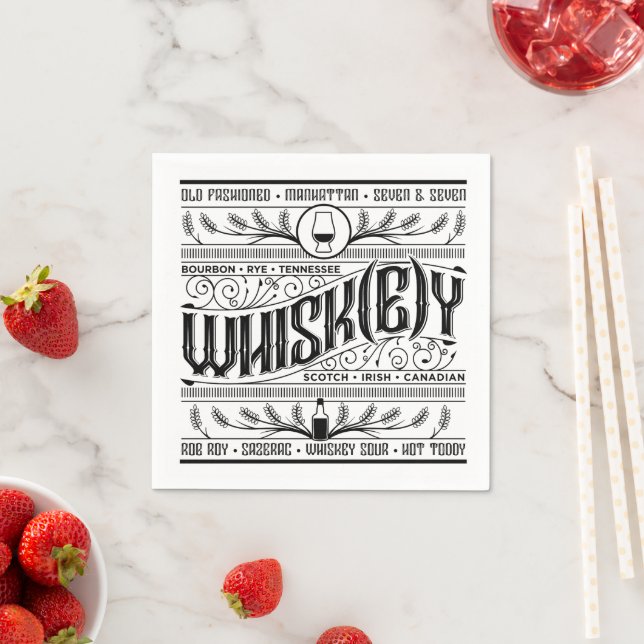 Whiskey / Whisky Napkin (Insitu)