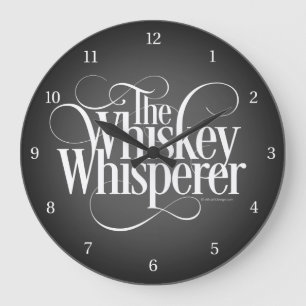 Whiskey Whisperer Large Clock