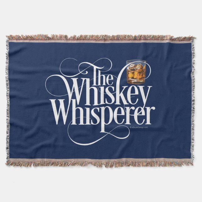 Whiskey Whisperer Throw Blanket (Front)