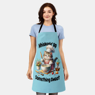 Whisking Cat Chef Kitchen Apron