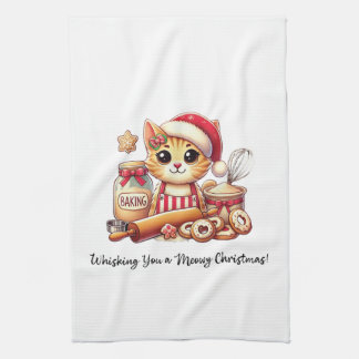 Whisking you a meowy Christmas Kitchen Towel
