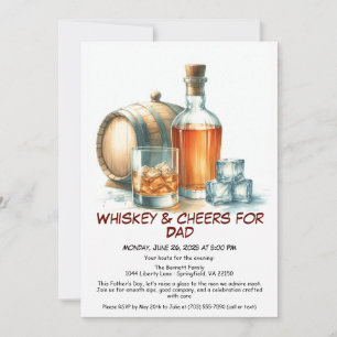 Whisky & Acclamations pour Papa – Invitation pour
