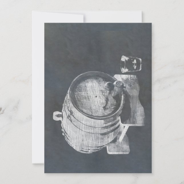 Whisky Barrel Invitation (Front)