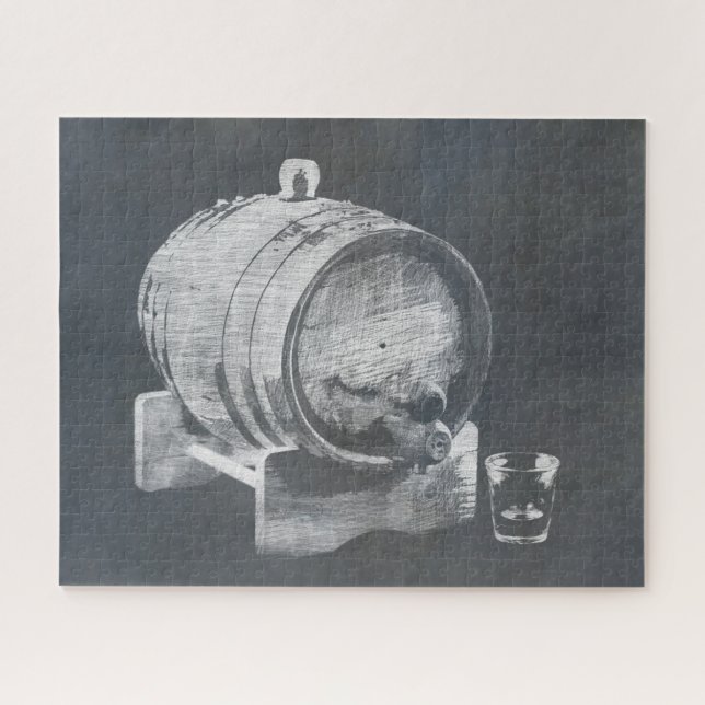 Whisky Barrel Jigsaw Puzzle (Horizontal)