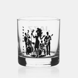 Whisky Jazz/Musique/Club/Ensemble de Verre à Whiskey