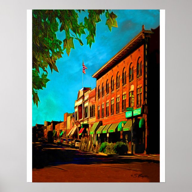 "Whisky Row Prescott" "Prescott Art" Poster (Front)
