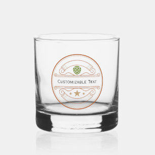 Whisky Verre à Whiskey avec Logo & Texte Personnalisés