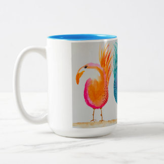 Whismy Birds! Colourful Mug w/ watercolor