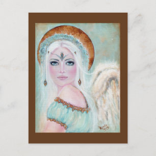 Whisper Angel Holiday postcard by Renee L. Lavoie
