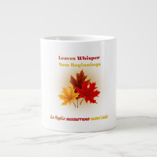 Whisper feuille - Mug d'automne bilingue