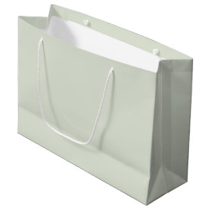 Whisper Green Solid Color Large Gift Bag