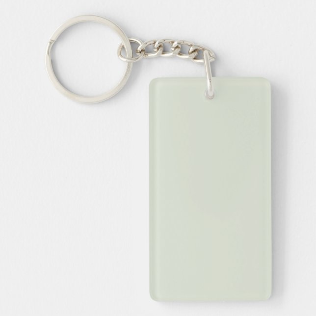 Whisper Green Solid Colour Keychain (Front)