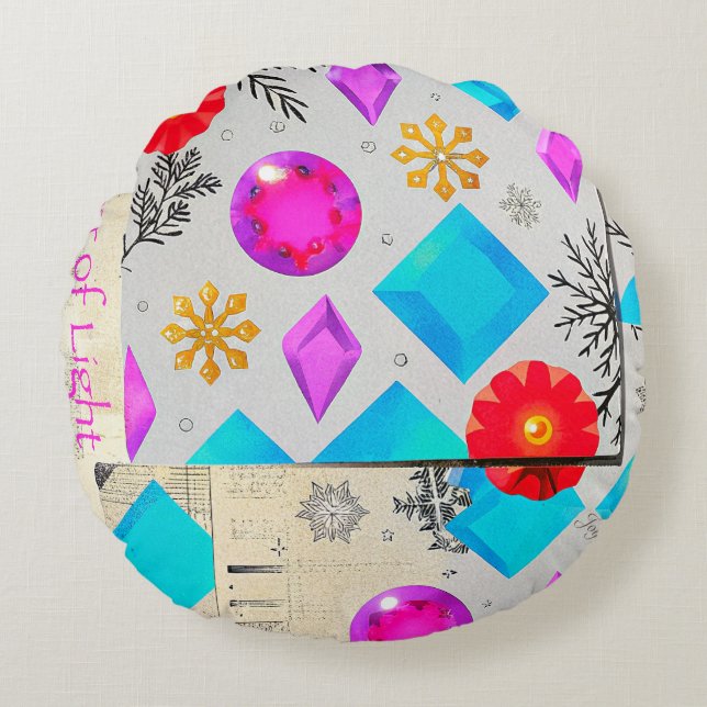 Whisper of Light – Gem-Inspired Pastel Cushion  (Front)
