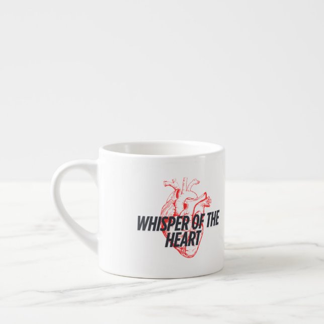 Whisper of the Heart – Elegant Minimalist Espresso Cup (Left)