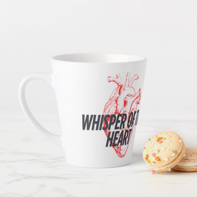 Whisper of the Heart – Elegant Minimalist Latte Mug (In Situ)