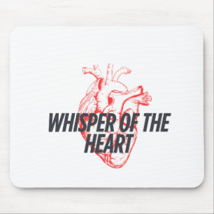 Whisper of the Heart – Elegant Minimalist Mouse Pad