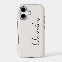 Whisper White Solid Colour | Minimalist Name