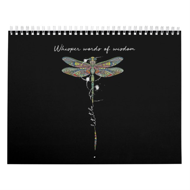 Whisper Words Of Wisdom Brocade Dragonfly Calendar (Cover)