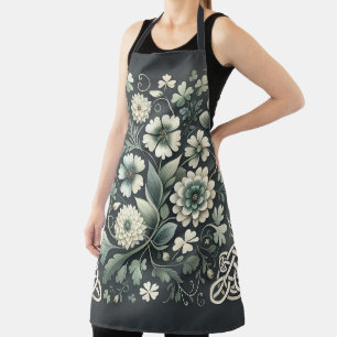Whispered Clover Knotwork Garden Apron