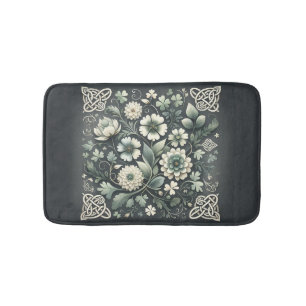 Whispered Clover Knotwork Garden Bath Mat