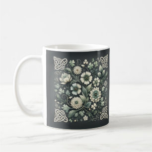 Whispered Clover Knotwork Garden Coffee Mug