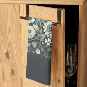 Whispered Clover Knotwork Garden Kitchen Towel