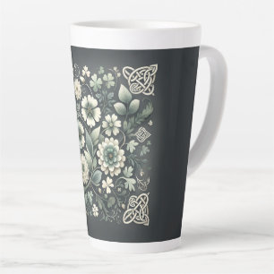 Whispered Clover Knotwork Garden Latte Mug