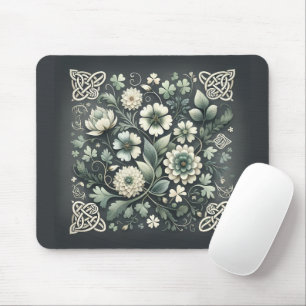 Whispered Clover Knotwork Garden Mouse Pad