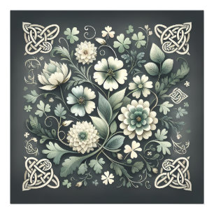 Whispered Clover Knotwork Garden Photo Print