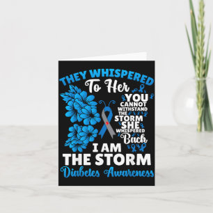 Whispered To Unbreakable Diabetes Awareness Card