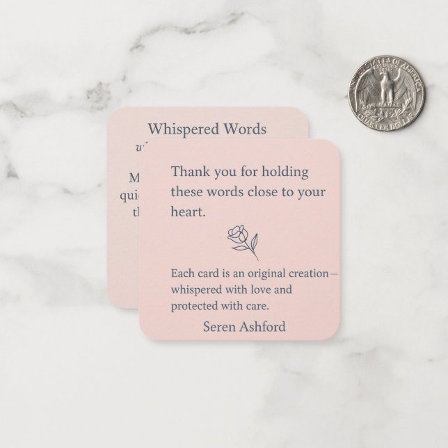 Whispered Words-V1_thank you note Card (Front/Back In Situ)